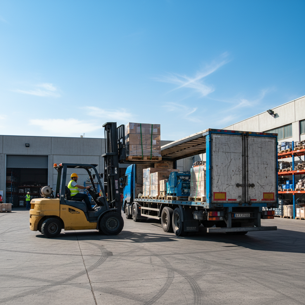 Operación con montacargas